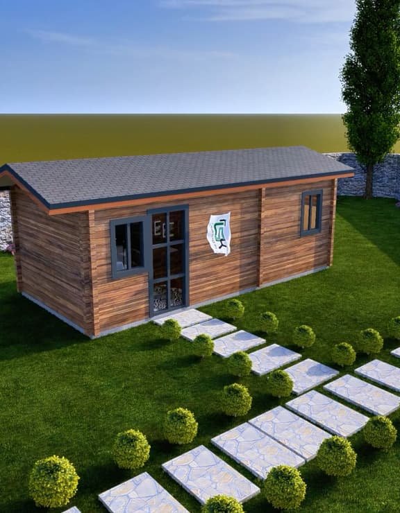 Ahşap Konteyner ahşap ev modeli