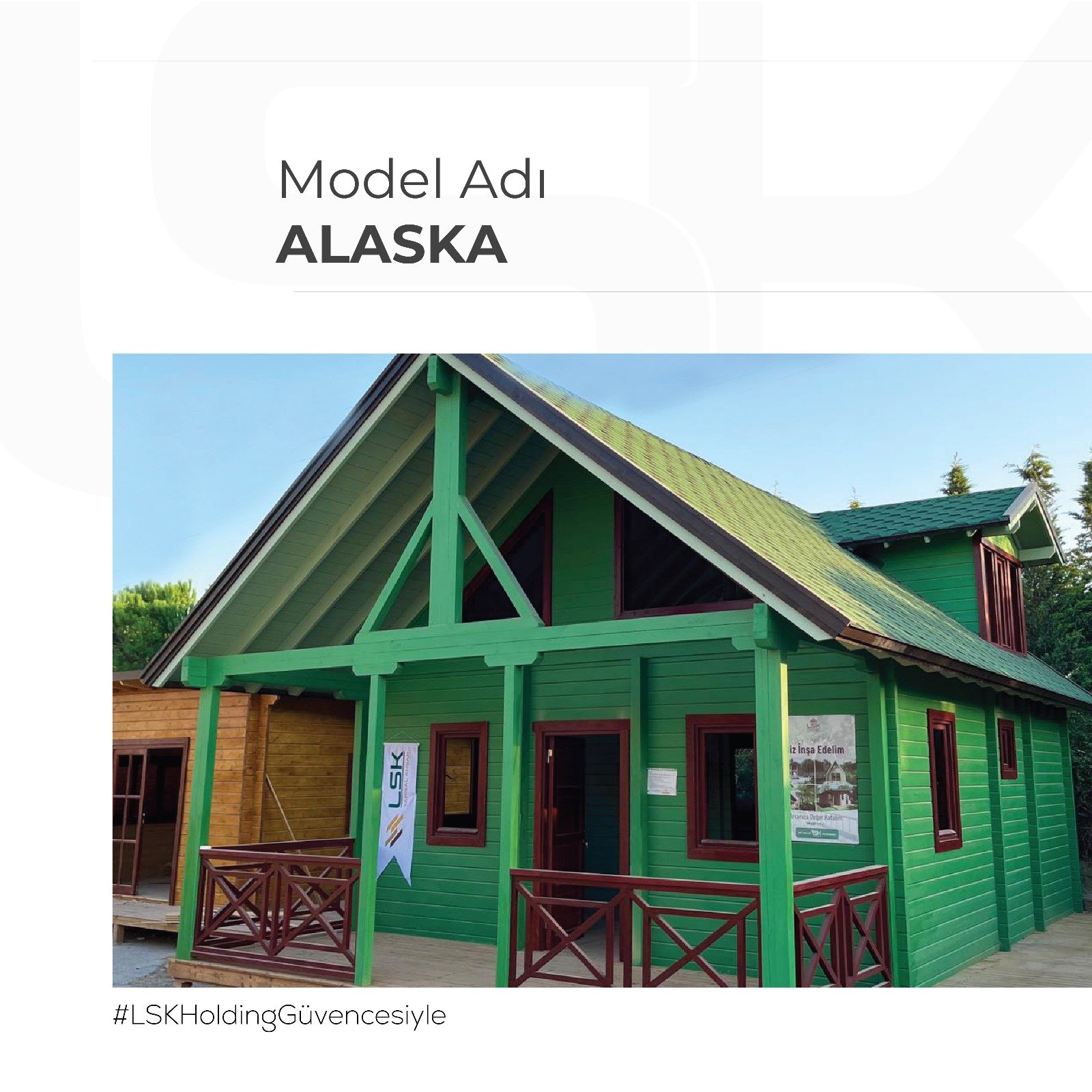 Alaska ahşap ev modeli